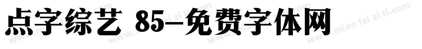 点字综艺 85字体转换